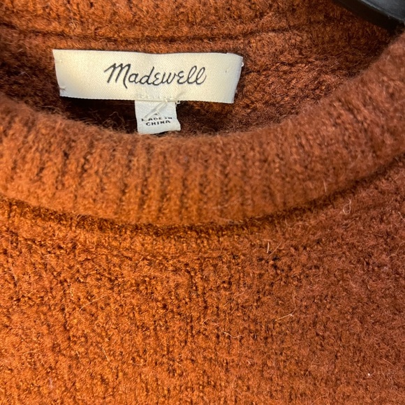 Madewell Floral Patterned Sweater - Brown/Burnt Orange and Yellow - Picture 2 of 5